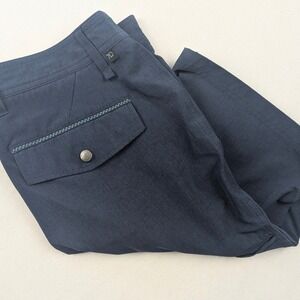 7Diamonds Velocity Performance Shorts Navy Blue Heather Mens 34 STS-107 Stretch